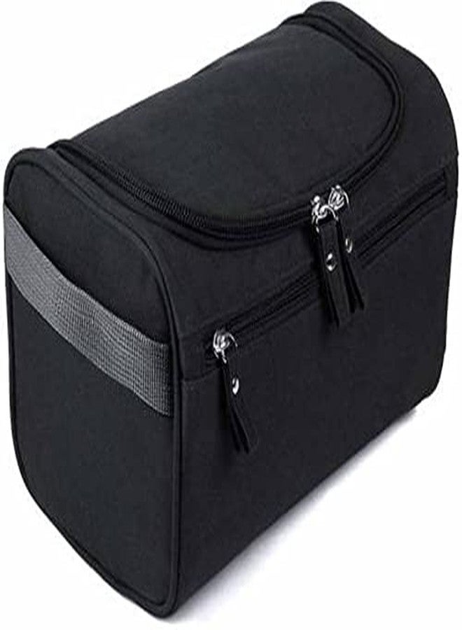 Moxtiza Travel Cosmetic Organizer Bag, Waterproof Wash Bag, Men Women Cosmetic Makeup Bag, Hanging Toiletry Bag (Black) - Image 5